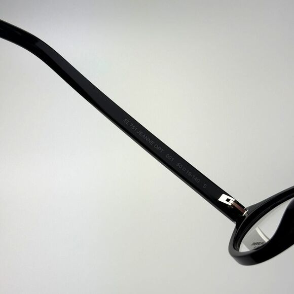 NEW Saint Laurent SL751 JEANNE OPT 001 Black/Clear Blue Light Block - Picture 7 of 12